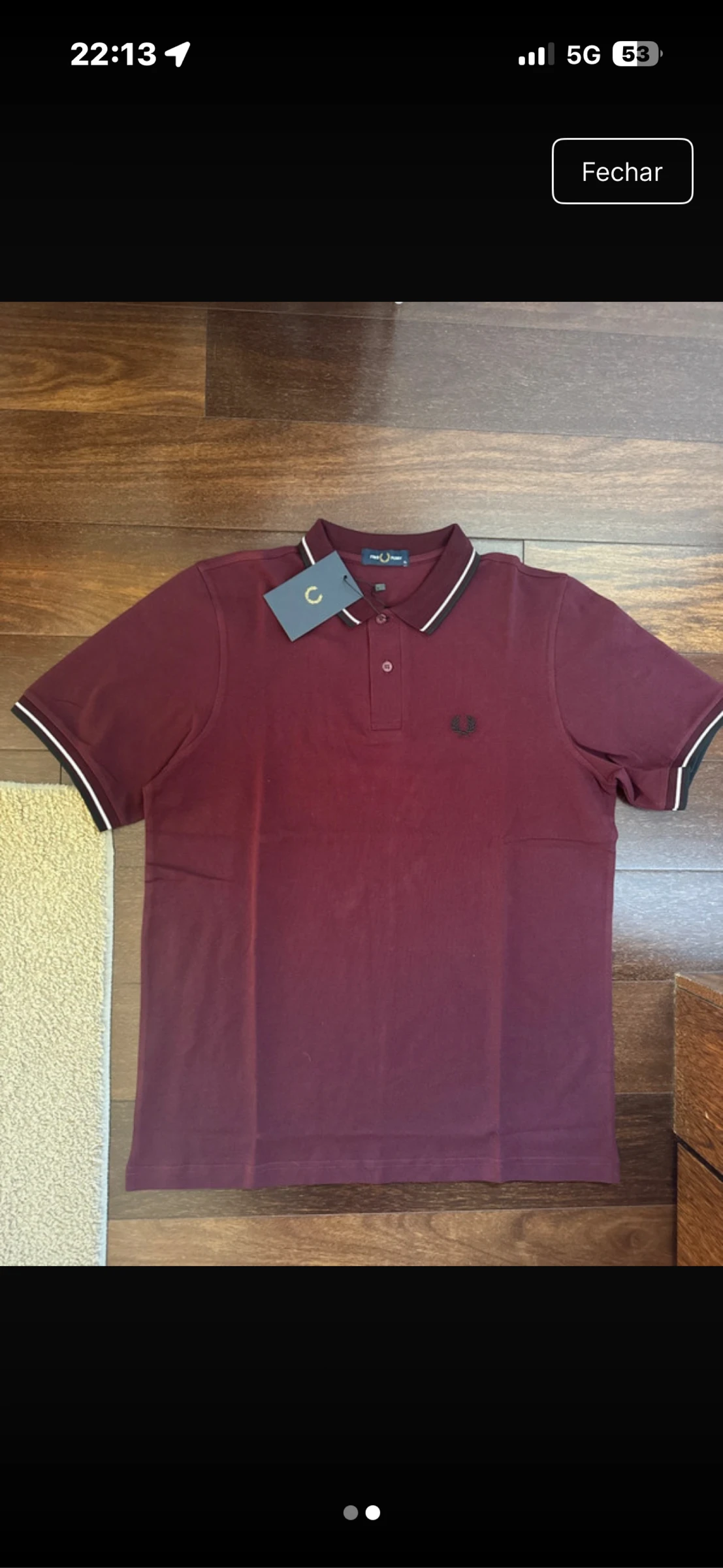 Fred Perry polo bordeaux – photo 2